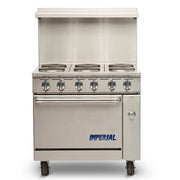 Imperial IR-6-E 36" Pro Series 6 Sealed Element Electric Range w/ Standard Oven, 208v/3ph