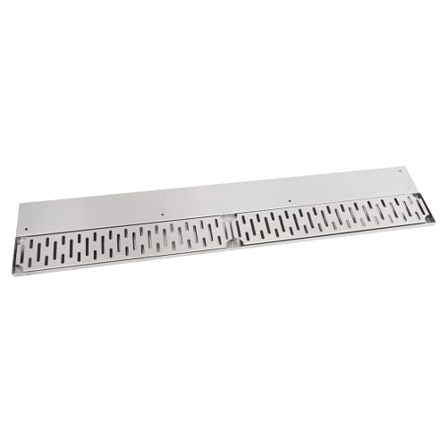John Boos UBDR-48-X 48" Bar Drink Rail w/ Removable Grate - 8"D, Stainless Steel