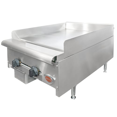 Wells HDG-2430G 24" Gas Griddle w/ Manual Controls - 3/4" Steel Plate, Convertible