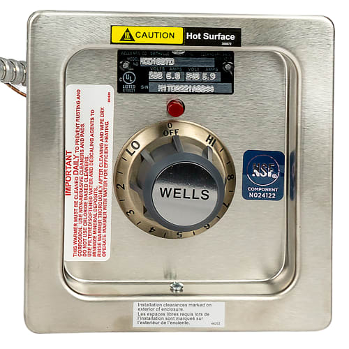 Wells MOD-100TD 1 Pan Built In Food Warmer w/ Thermostatic Controls, Drain, 120v