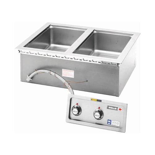 Wells MOD-200TDM-QS Drop-In Hot Food Well w/ (2) Full Size Pan Capacity, 208 240v/60/1ph