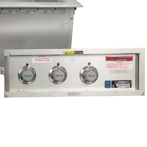Wells MOD-300TDM-QS Drop-In Hot Food Well w/ (3) Full Size Pan Capacity, 208 240v/1ph