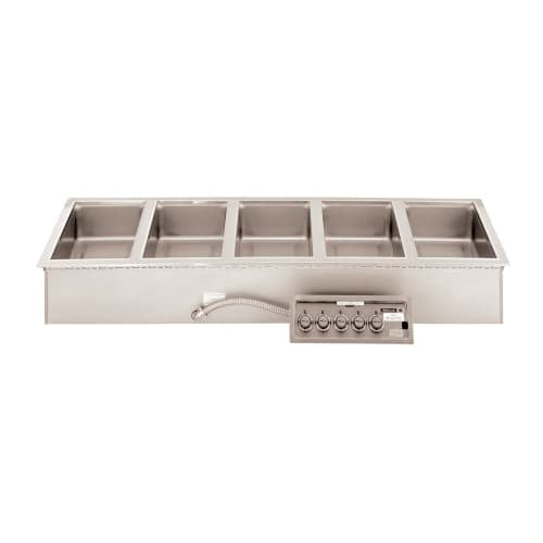 Wells MOD-500TDM Drop-In Hot Food Well w/ (5) Full Size Pan Capacity, 208-240v