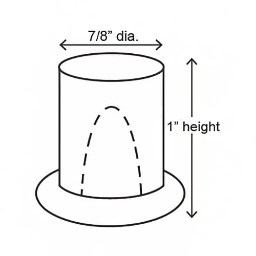 Hoshizaki AM-50BAK-ADDS 14 7/8"W Top Hat Undercounter Ice Machine - 54 lbs/day, Air Cooled, ADA, Gravity Drain, 115v