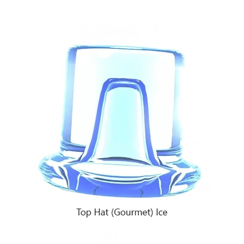 Hoshizaki AM-50BAJ-DS 14 7/8"W Top Hat Undercounter Ice Machine - 51 lbs/day, Air Cooled, Gravity Drain, 115v