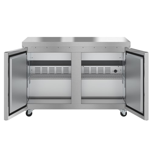 Hoshizaki EUF48A 47 3/4" Undercounter Freezer w/ (2) Sections & (2) Doors, 115v