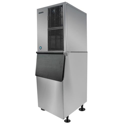 Hoshizaki KM-350MAJ/B-300SF 489 lb Slim-Line Crescent Cube Ice Machine w/ Bin - 300 lb Storage, Air Cooled, 115v