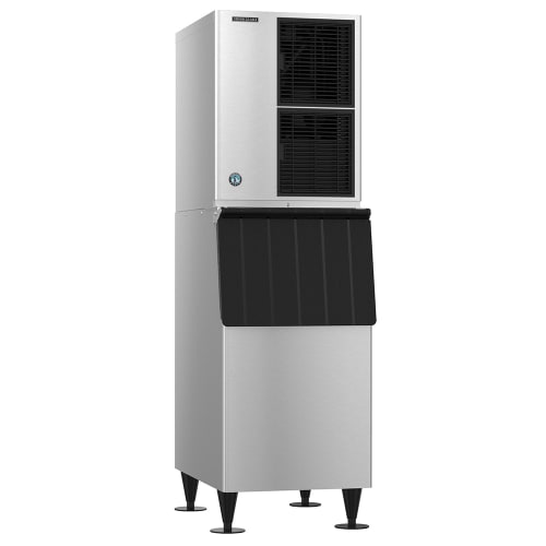 Hoshizaki KM-520MAJ/B-300SF 556 lb Slim-Line Crescent Cube Ice Machine w/ Bin - 300 lb Storage, Air Cooled, 115v