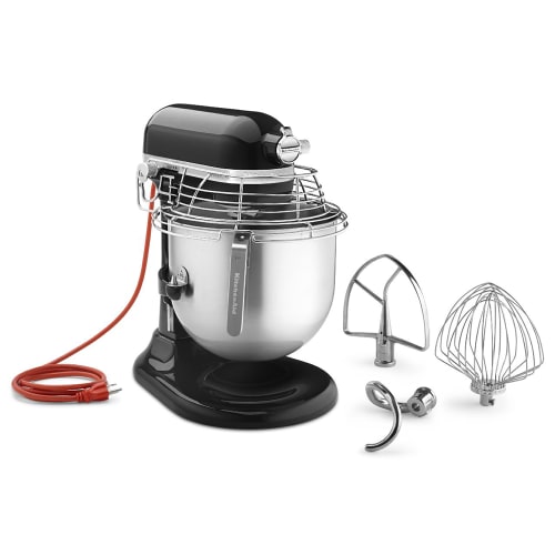 KitchenAid Commercial KSMC895OB 8 qt KitchenAid® Planetary Mixer -  Countertop, Onyx Black, 1 1/3 hp, 120v