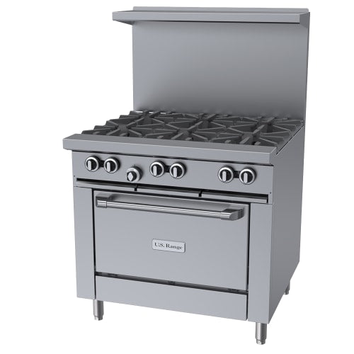 Garland U36-6R 36" 6 Burner Gas Range w/ Standard Oven, Natural Gas