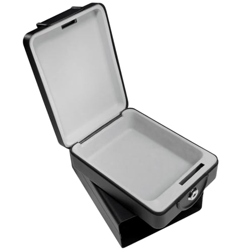 Barska Lock Box w/ Key Lock - 7 91/100"L x 6 1/4"W x 2 3/4"H, Steel (AX11812)