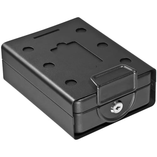 Barska Lock Box w/ Key Lock - 7 91/100"L x 6 1/4"W x 2 3/4"H, Steel (AX11812)