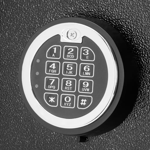 Barska Locker Depository Safe w/ Keypad Lock - (2) Compartments, Steel, Black (AX13316)