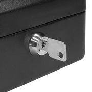Barska Cash Box w/ Key Lock - (3) Compartment Tray, Steel, Black (CB11828)