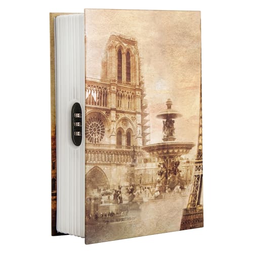 Barska Paris Book Lock Box w/ Combination Lock - 3 3/4"W x 6 1/2"H x 1.5"D, Steel (CB12362)