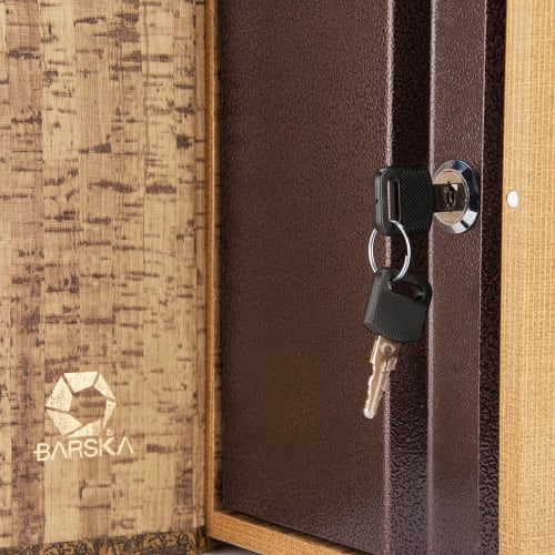 Barska Antique Map Lock Box w/ Key Lock - 7"W x 10 3/4"H, Steel (CB12480)