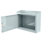 Barska Multi Purpose Drop Box w/ Key Lock - 9 3/4"W x 3"D x 7 3/4"H, Steel, Gray (CB12710)