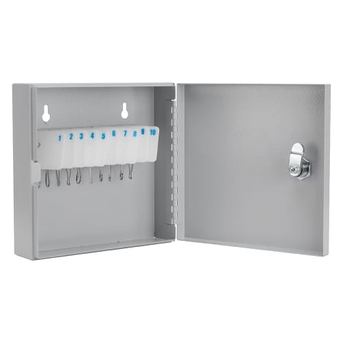 Barska 10 Key Cabinet w/ Key Lock - Steel, Gray (CB13362)
