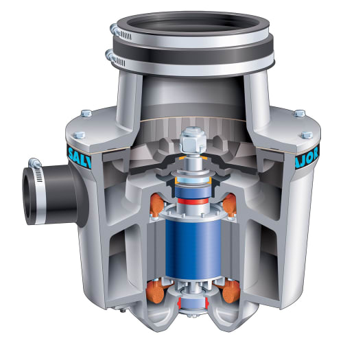 Salvajor 200 Disposer, Basic Unit Only, 2 HP Motor, 208v/3ph