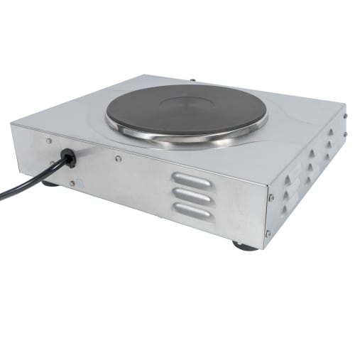 Cadco LKR-220 15" Electric Hotplate w/ (1) Burner & Infinite Controls, 220v/1ph