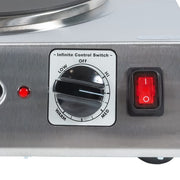 Cadco LKR-220 15" Electric Hotplate w/ (1) Burner & Infinite Controls, 220v/1ph