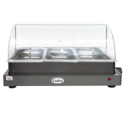 Cadco WTBS-3N-HD 24" Countertop Buffet Warmer w/ (3) Third Size Pans - Stainless, 120v