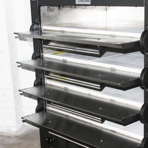 Peerless Ovens 2348P Floor Model Quadruple Pizza Deck Oven - Liquid Propane