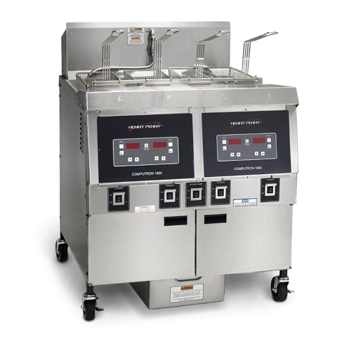 Henny Penny OFE322.03 Electric Fryer - (2) 65 lb Vats, Floor Model, 208v/3ph