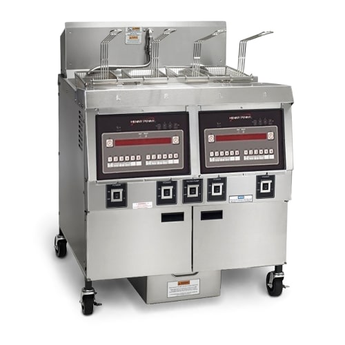 Henny Penny OFG322.06 Gas Fryer - (2) 65 lb Vats, Floor Model, Natural Gas