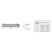 Big Ass Fans BAFCF30240B 38" Ceiling Mount Indoor/Outdoor Electric Infrared Heater - 3000 watt, 240v