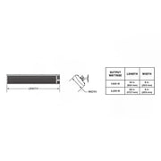 Big Ass Fans BAFDS32080B 70" Ceiling Mount Indoor/Outdoor Electric Infrared Heater - 3200 watt, 208v