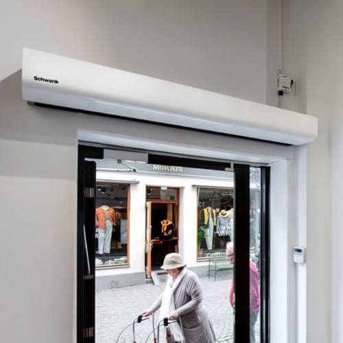 Schwank AC-KA36-23 36" Unheated Air Curtain - Variable Speeds, White, 230v/1ph