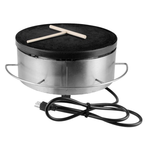 Equipex 350FE 13 3/4" Single Crepe Maker w/ Cast Iron Plate, 120v