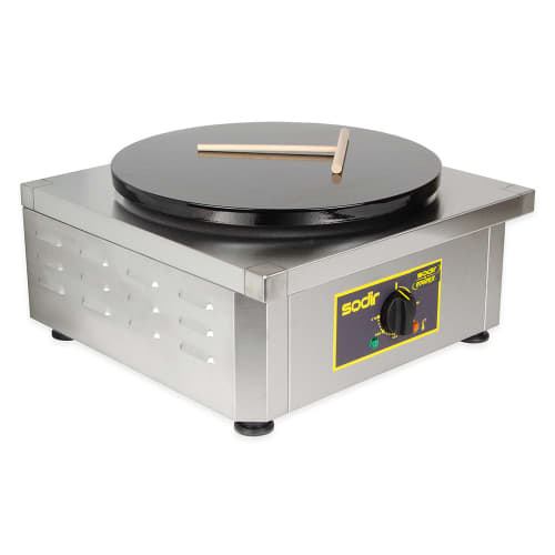 Equipex 400E 15 3/4" Single Crepe Maker w/ Cast Iron Plate, 240v/1ph