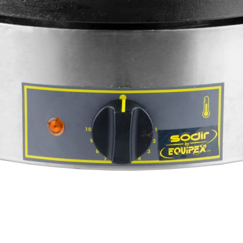 Equipex 400FE 15 3/4" Single Crepe Maker w/ Cast Iron Plate, 240v/1ph