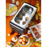 Equipex CO-6 14 1/2" Egg Cooker w/ 6 Holders, 10 Egg Capacity, 120v