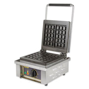 Equipex GES10/1 Single Brussels Waffle Maker w/ Cast Iron Grids, 1750W