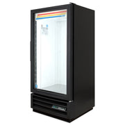 True GDM-10-HC~TSL01 24 7/8" GDM Series One Section Glass Door Merchandiser - (1) Right Hinge Door, Black, 115v