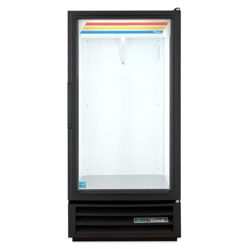True GDM-10-HC~TSL01 24 7/8" GDM Series One Section Glass Door Merchandiser - (1) Right Hinge Door, Black, 115v