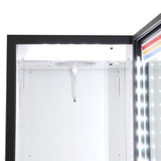True GDM-10-HC~TSL01 24 7/8" GDM Series One Section Glass Door Merchandiser - (1) Right Hinge Door, Black, 115v