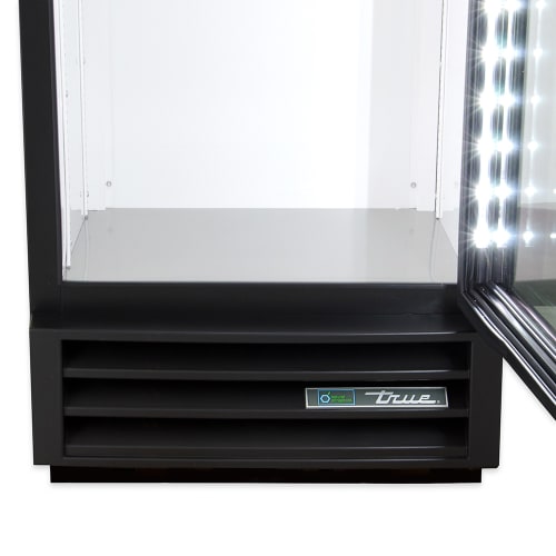 True GDM-10-HC~TSL01 24 7/8" GDM Series One Section Glass Door Merchandiser - (1) Right Hinge Door, Black, 115v