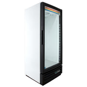 True GDM-12-HC~TSL01 24 7/8" GDM Series One Section Glass Door Merchandiser - (1) Right Hinge Door, White, 115v