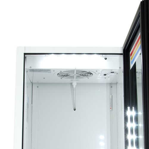True GDM-12-HC~TSL01 24 7/8" GDM Series One Section Glass Door Merchandiser - (1) Right Hinge Door, White, 115v