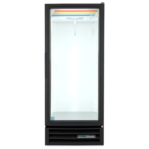 True GDM-12-HC~TSL01 24 7/8" GDM Series One Section Glass Door Merchandiser - (1) Right Hinge Door, Black, 115v