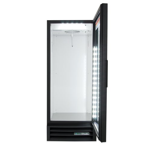 True GDM-12-HC~TSL01 24 7/8" GDM Series One Section Glass Door Merchandiser - (1) Right Hinge Door, Black, 115v