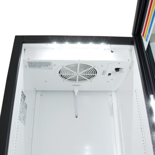 True GDM-12-HC~TSL01 24 7/8" GDM Series One Section Glass Door Merchandiser - (1) Right Hinge Door, Black, 115v