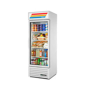 True GDM-23-HC~TSL01 27" GDM Series One Section Glass Door Merchandiser - (1) Right Hinge Door, White, 115v