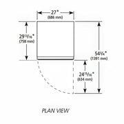 True GDM-23-HC~TSL01 27" GDM Series One Section Glass Door Merchandiser - (1) Right Hinge Door, White, 115v