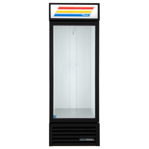 True GDM-23-HC~TSL01 27" GDM Series One Section Glass Door Merchandiser - (1) Right Hinge Door, Black, 115v