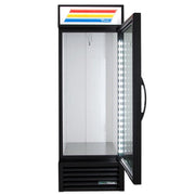 True GDM-23-HC~TSL01 27" GDM Series One Section Glass Door Merchandiser - (1) Right Hinge Door, Black, 115v